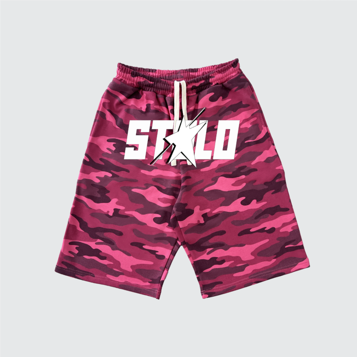 Stolo Clothing Co STARCHILD ROSE CAMO French Terry Heavyweight Shorts (420 GSM)