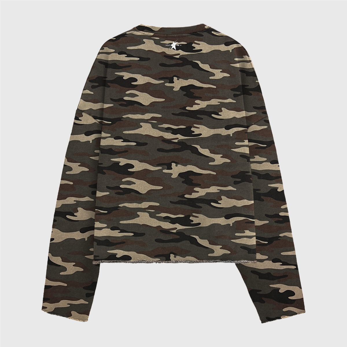 Stolo Clothing Co STARCHILD ARMY CAMO Cropped French Terry Crewneck Sweatshirt (420 GSM)