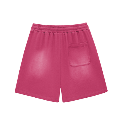 Stolo Clothing Co Birdies Sun Faded Raw Edge Cotton Shorts