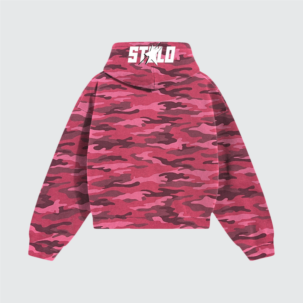Stolo Clothing Co LOGO ROSE CAMO Heavyweight Hoodie (420 GSM)