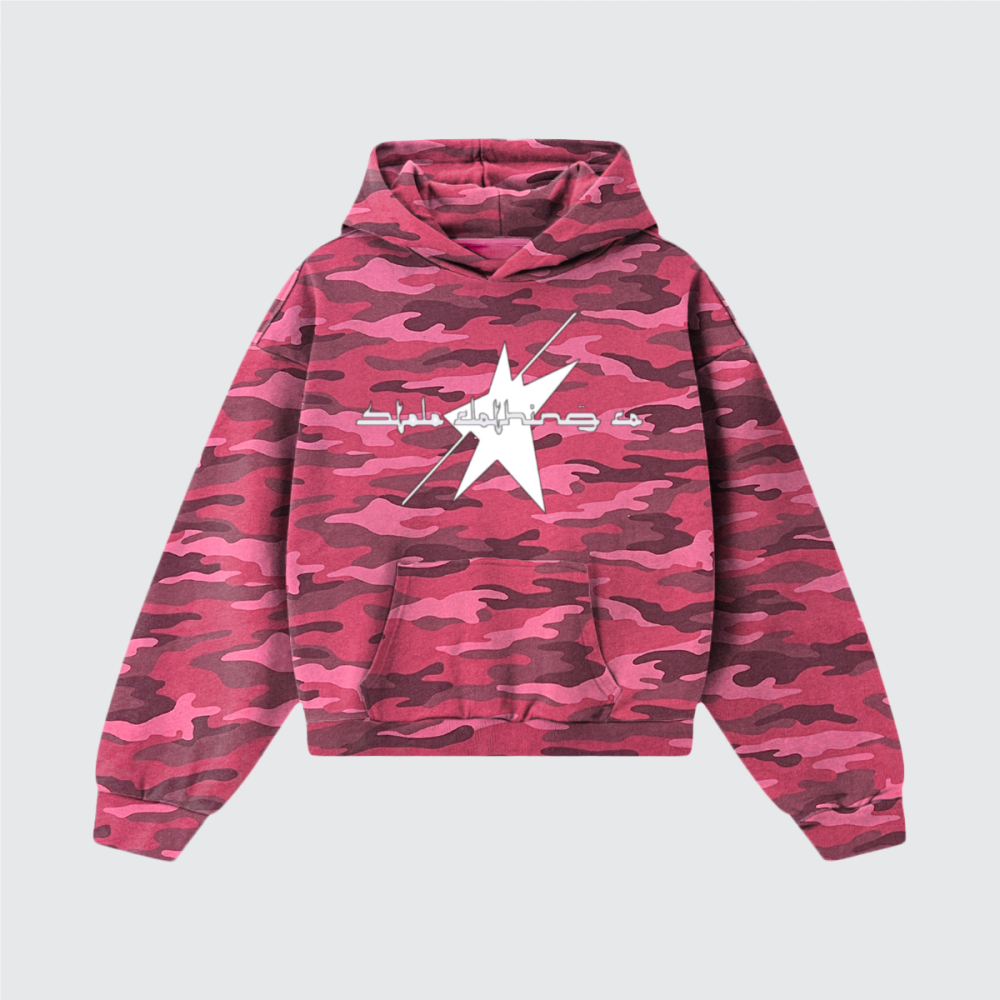 Stolo Clothing Co LOGO ROSE CAMO Heavyweight Hoodie (420 GSM)