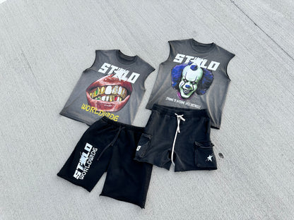 Stolo Clothing Co Starchild x World Wide Oversized Baggy Shorts