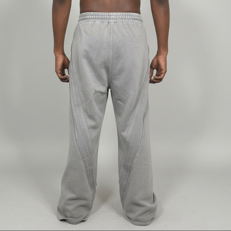 Stolo Clothing Co PROJECT 08 Snow Washed Tape Raw Edge Sweatpants