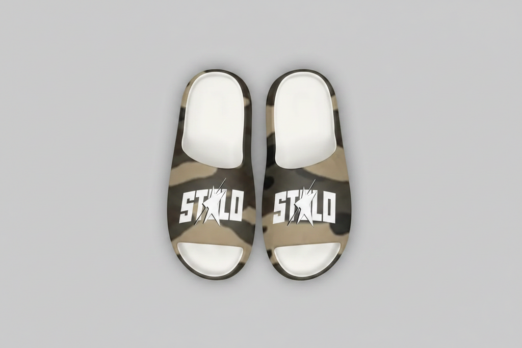 Stolo Clothing Co Starchild Army Camo Foam Slides