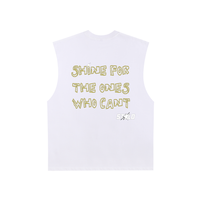 Limited Edition Stolo Clothing Co STILL SHINNING Raw Edge Cotton Tank Top Tee