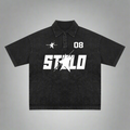 Stolo Clothing Co STARCHILD 08 Heavyweight Snow-Washed Polo Tee