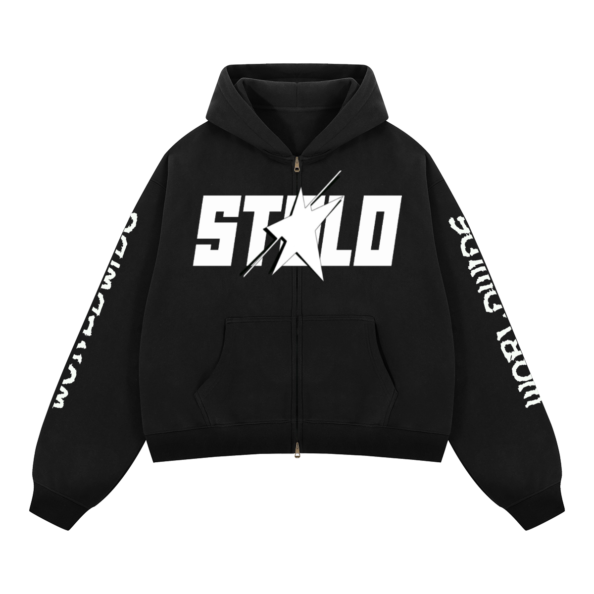 Stolo Clothing Co STARCHILD REBORN Heavyweight Boxy Double Zip Fleece Zip-Up Hoodie (380GSM)