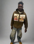 Limited Edition Stolo Clothing Co BABY ANGELS Hand-Frayed Sun Faded Double Zip Up Hoodie