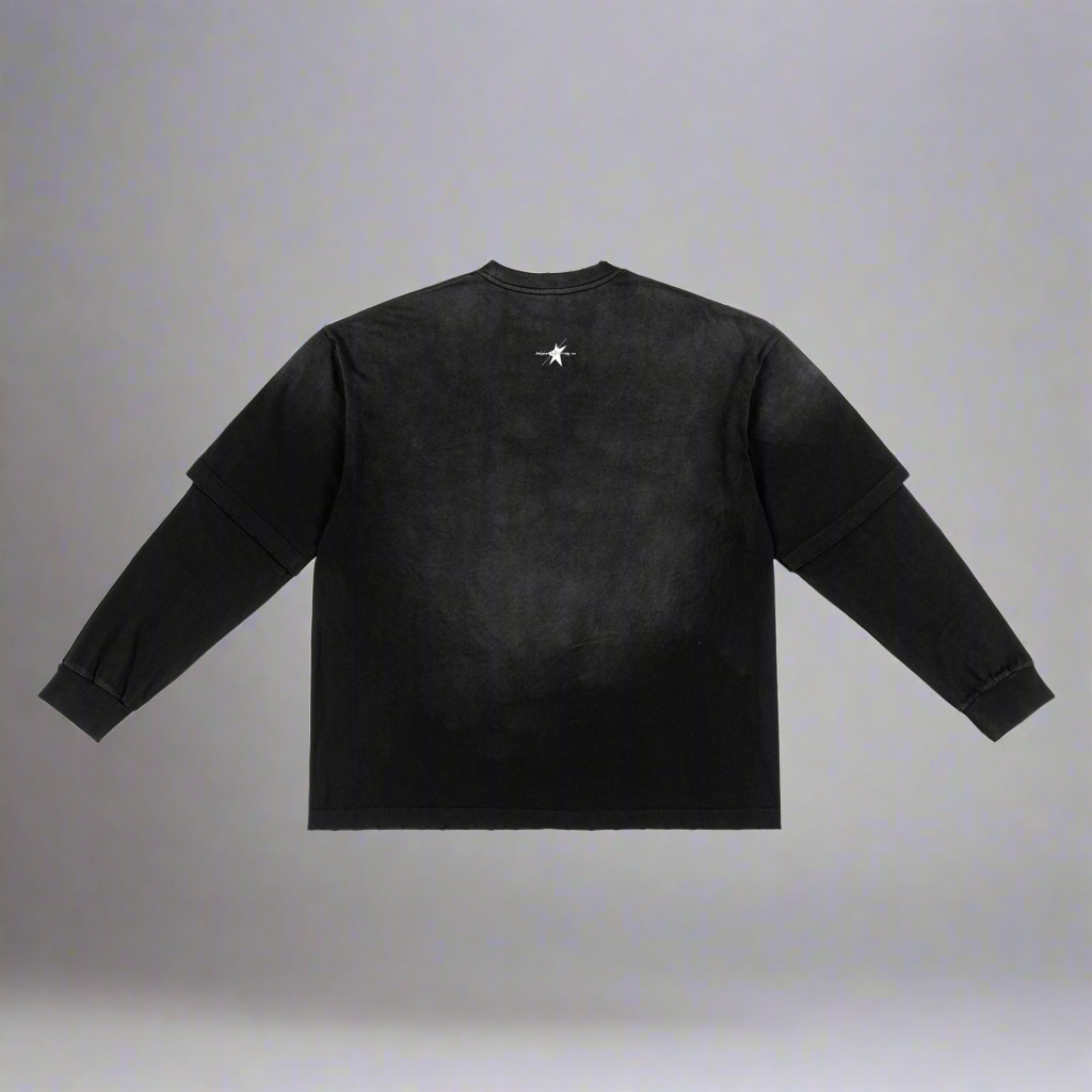 Stolo Clothing Co PAIN PIN Sunfaded Hand-Frayed Two-Piece Tee