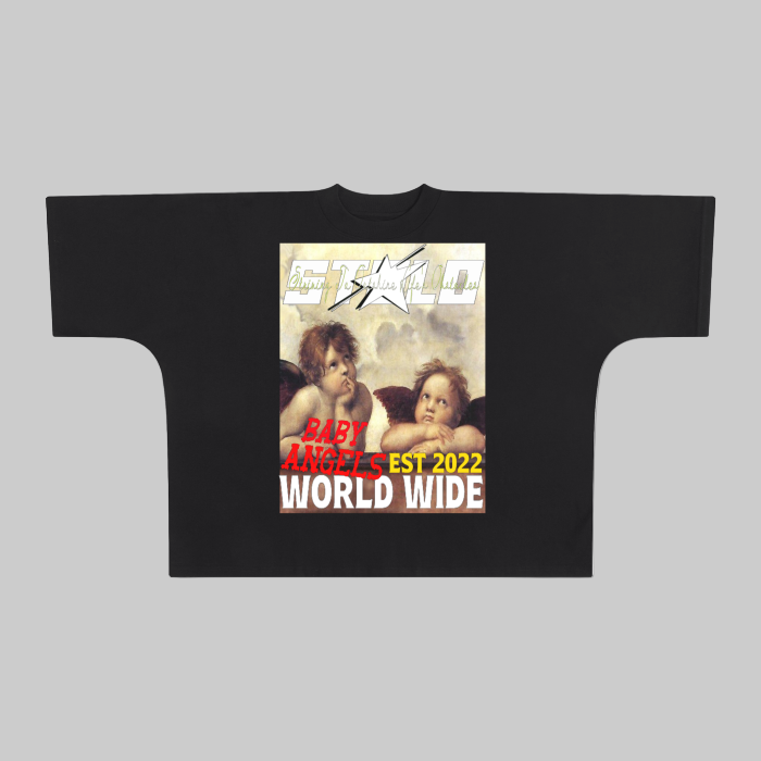 Limited Edition Stolo Clothing Co BABY ANGELS Oversized Boxy Tee