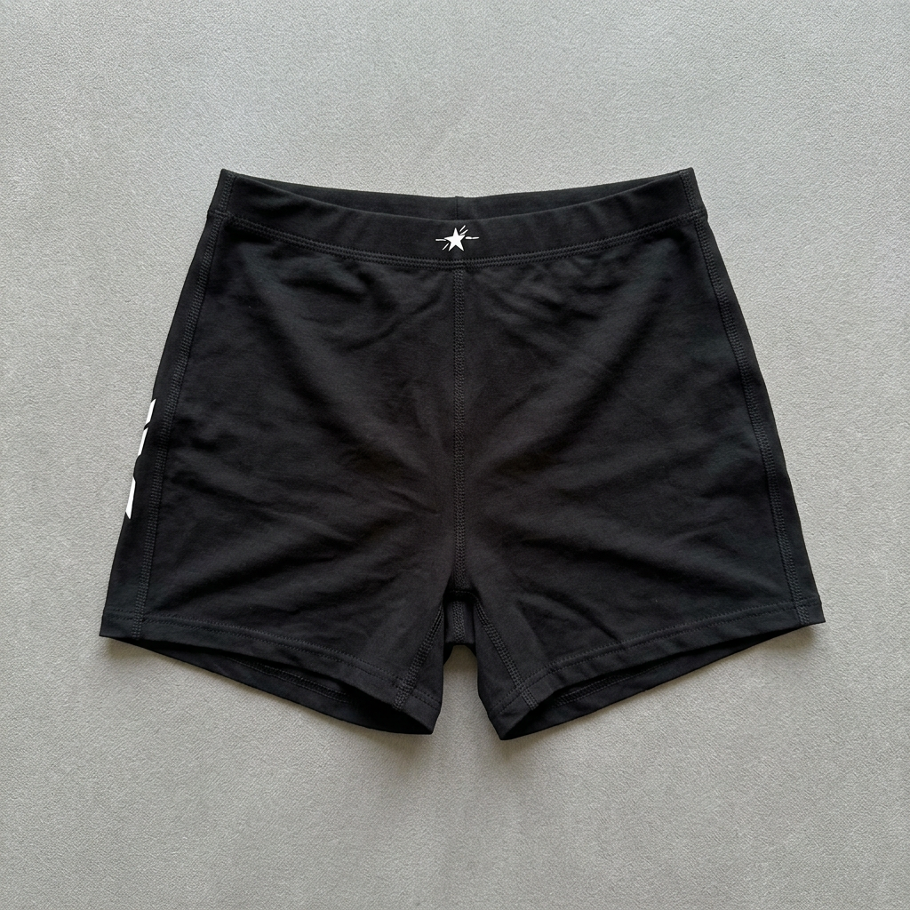 55 Black Shorts front floor preview