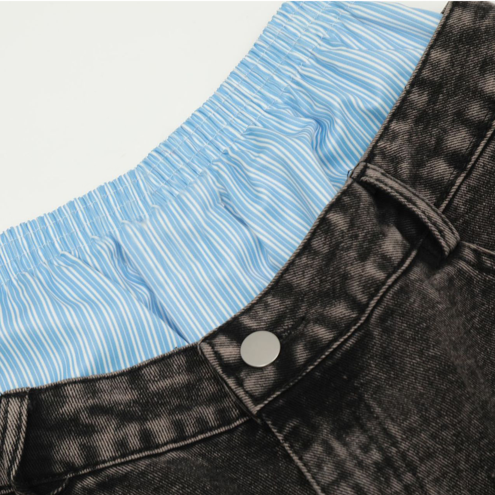 Stolo Clothing Co STARCHILD  Hand Faded Baggy Jeans With Boxer Waistband (Unisex)