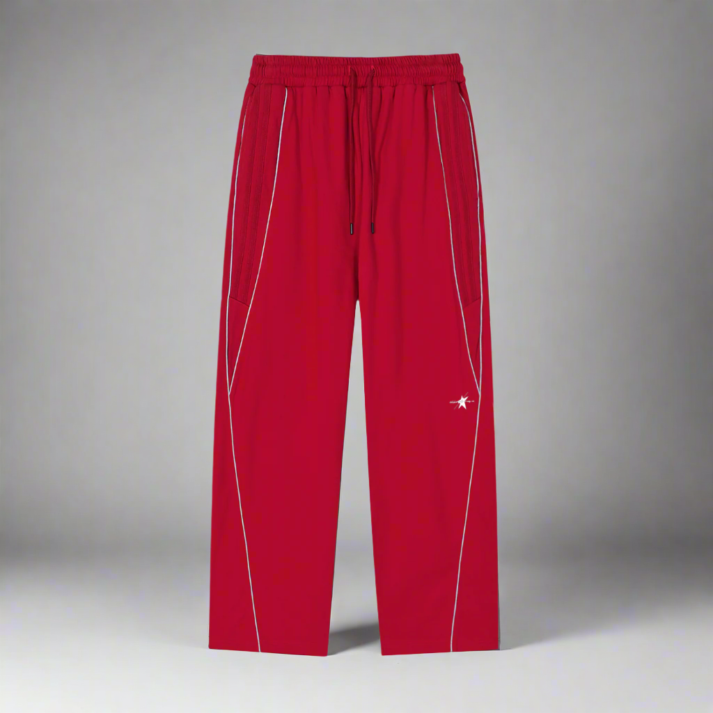 Stolo Clothing Co Essential Reflection Striped Straight-Leg Sweatpants