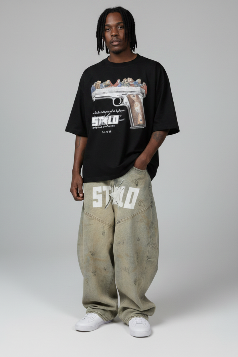 Stolo Clothing Co LUKE 22:36 Oversized Boxy Tee (300GSM)