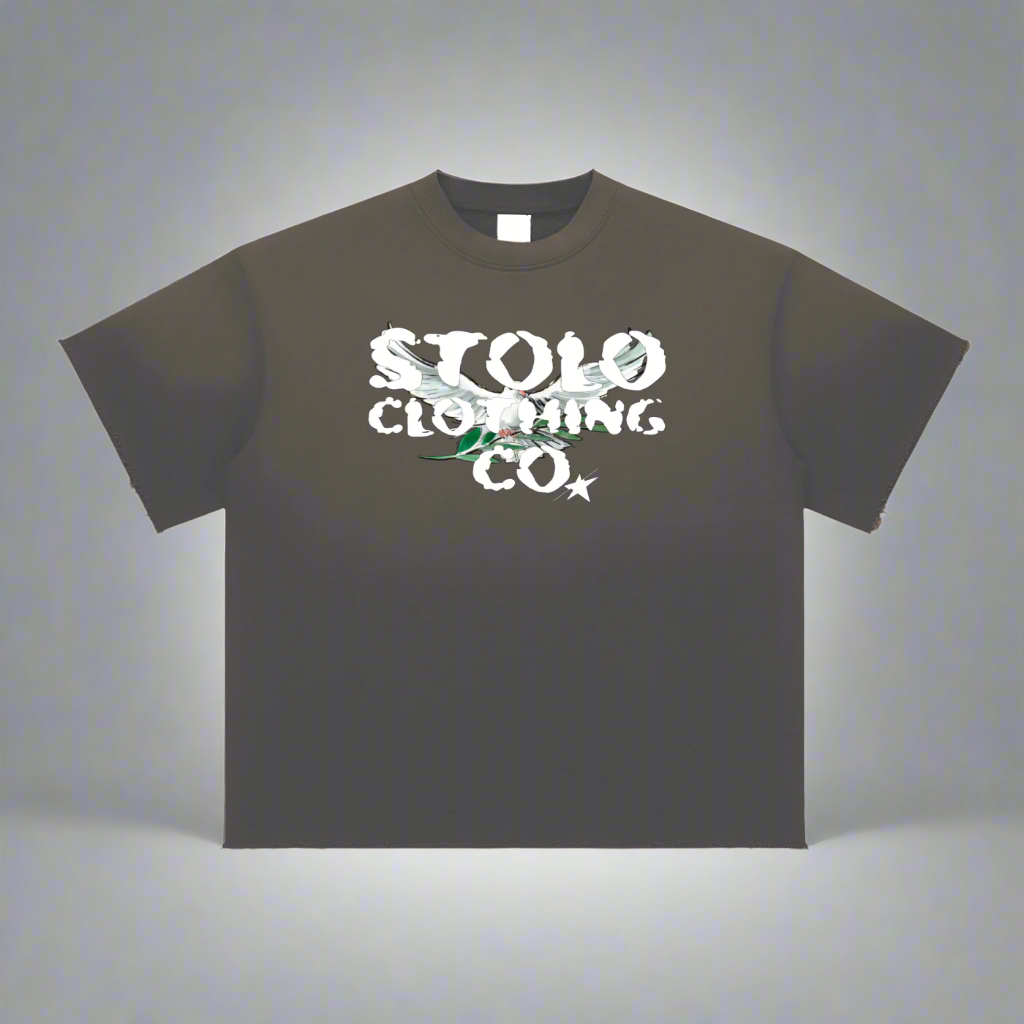 Stolo Clothing Co Birdies Sun Faded Raw Edge Tee