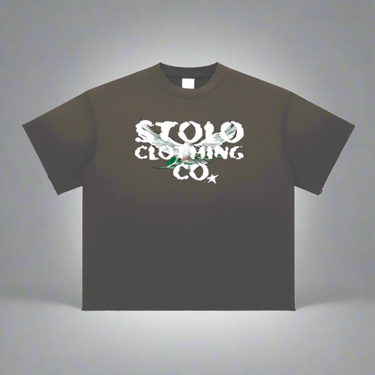 Stolo Clothing Co Birdies Sun Faded Raw Edge Tee