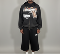 Stolo Clothing Co LUKE 22:36 Hand-Frayed Sun-Faded Double Zip-Up Hoodie (420 GSM)