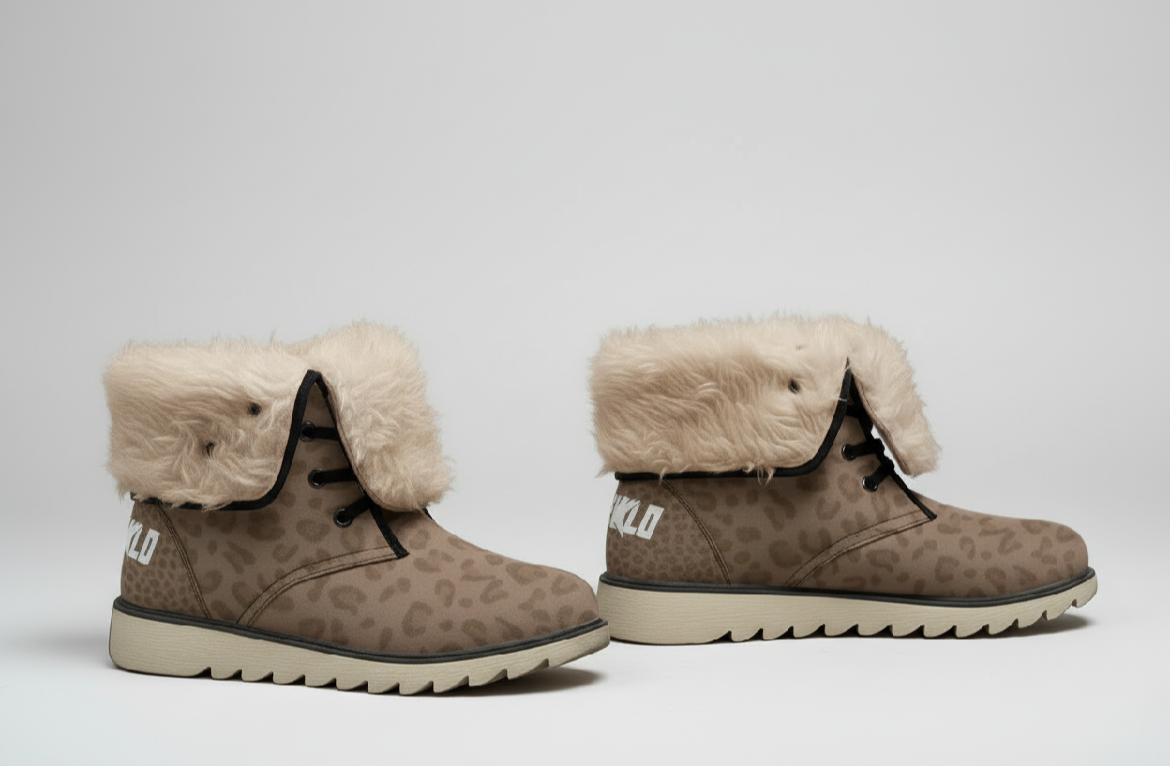 Stolo Clothing Co STARCHILD Leopard Print Plush Boots