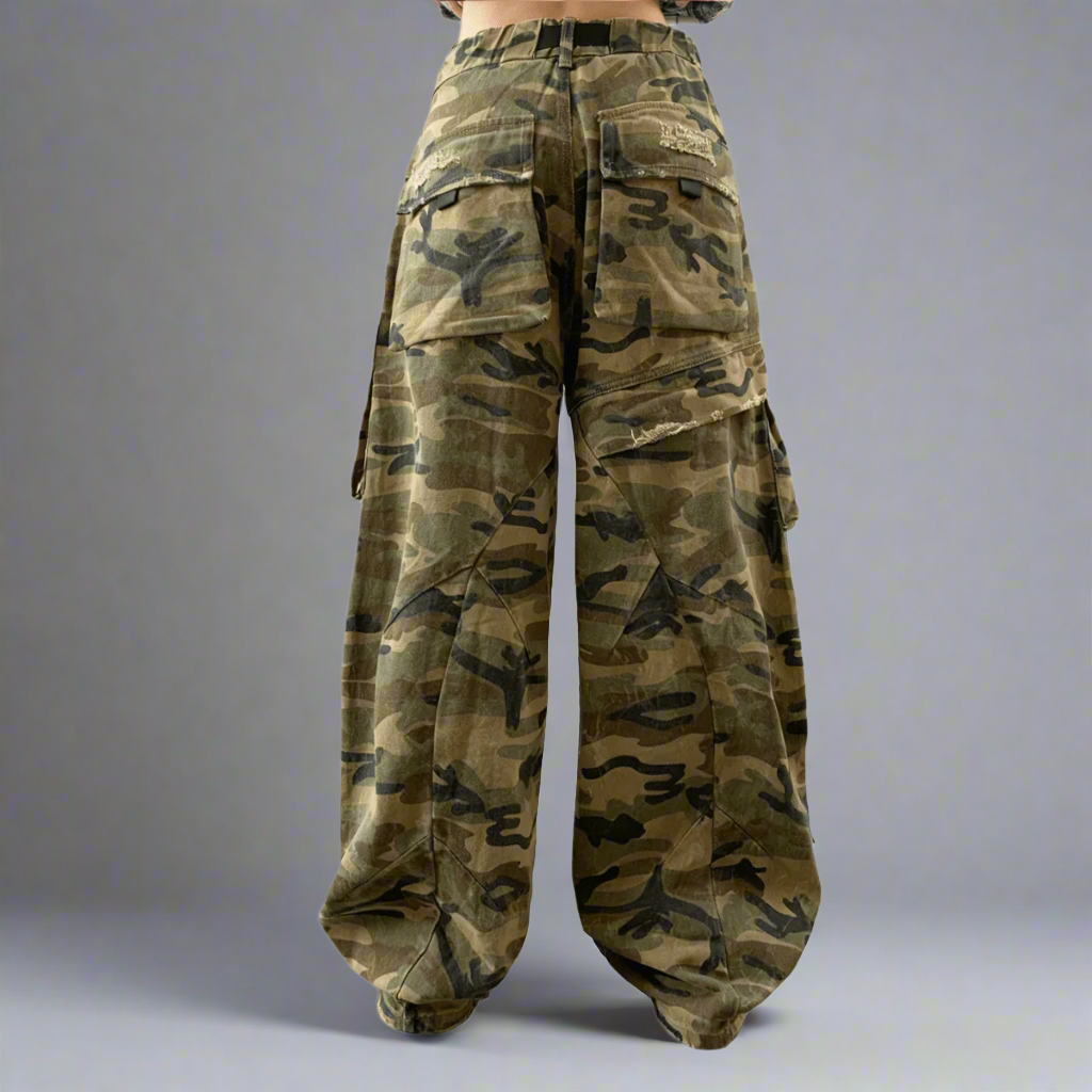Stolo Clothing Co Essential Unisex Camouflage Baggy Jeans