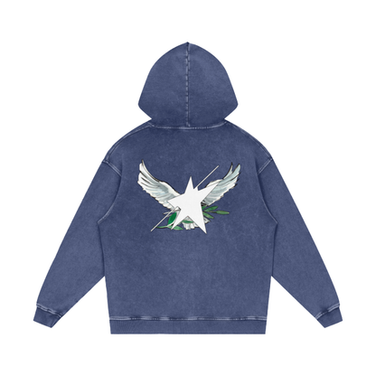 Limited Edition Stolo Clothing Co Birdies Acid Wash Oversize Hoodie