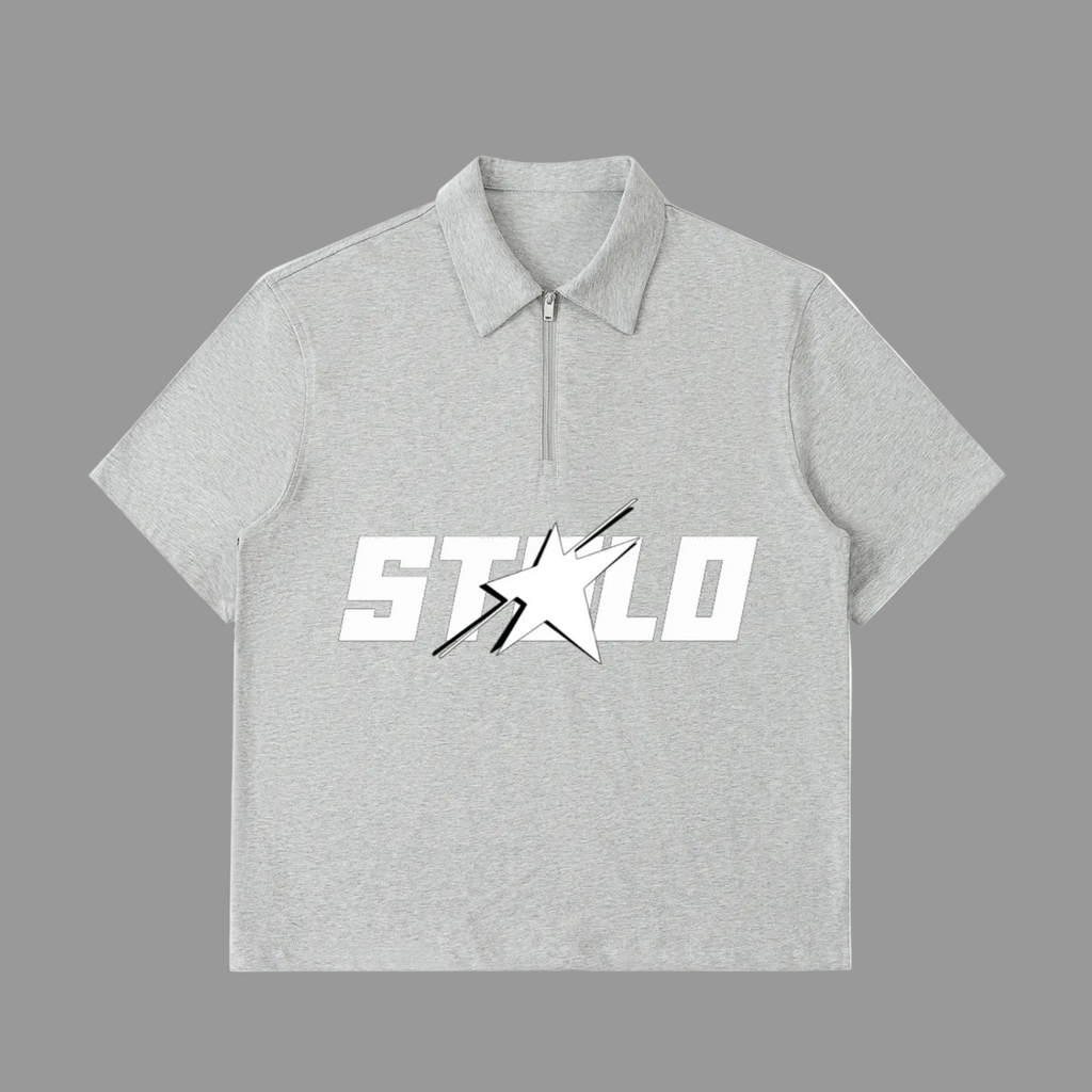 Stolo Clothing Co STARCHILD Quarter-Zip Cotton Unisex Polo Tee