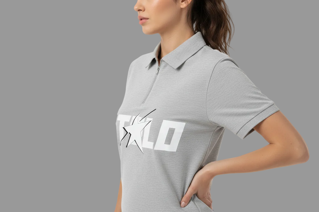 Stolo Clothing Co STARCHILD Quarter-Zip Cotton Polo Tee