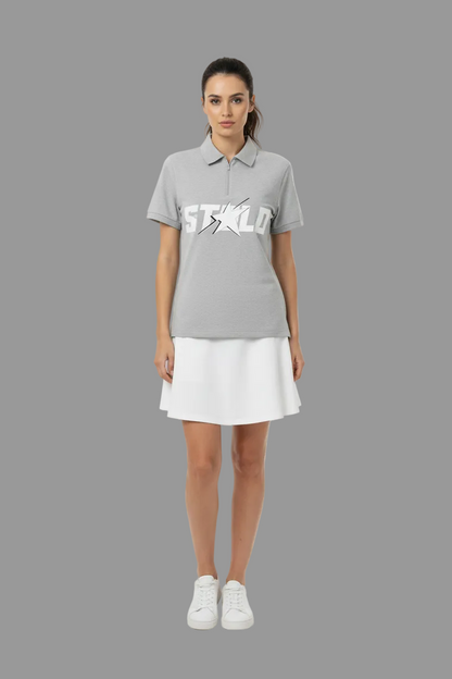 Stolo Clothing Co STARCHILD Quarter-Zip Cotton Polo Tee