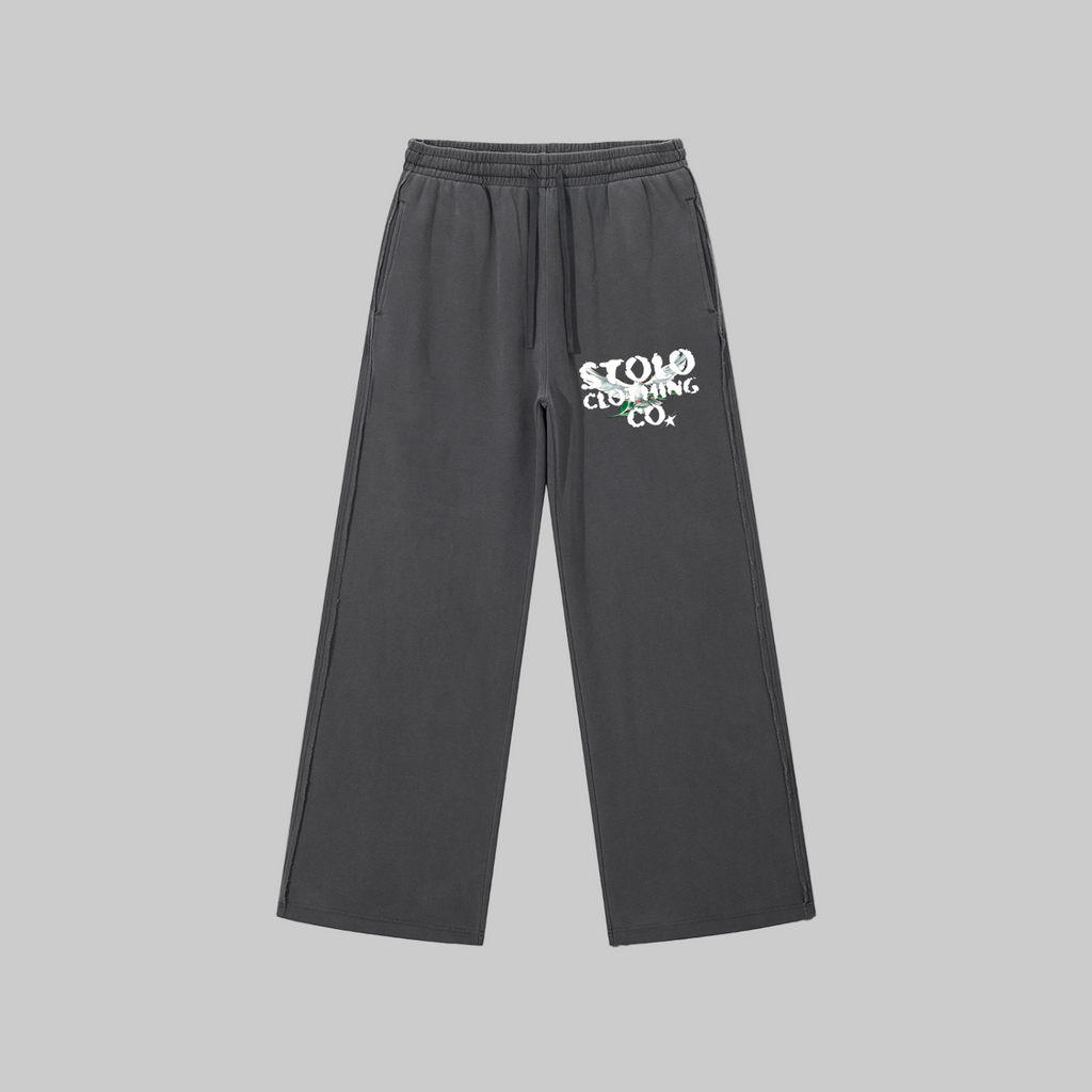 Stolo Clothing Co Birdies Snow Washed Raw Edge Sweatpants