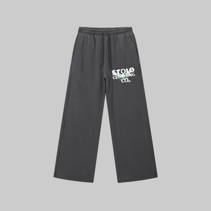 Stolo Clothing Co Birdies Hand Frayed Snow Washed Raw Edge Sweatpants