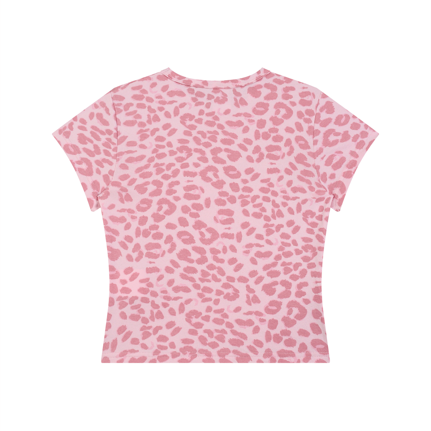 Stolo Clothing Co REBORN Leopard Print Fitted Crop Tee