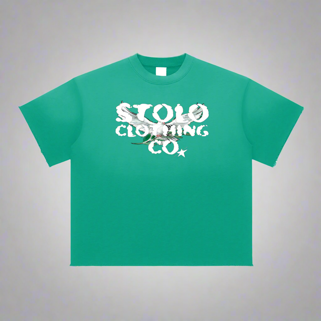 Stolo Clothing Co Birdies Sun Faded Raw Edge Tee
