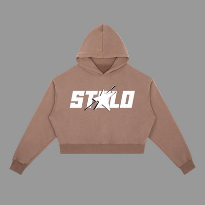 Stolo Clothing Co STARCHILD Cropped Vintage Washed Heavyweight Hoodie