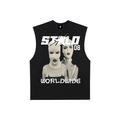 Stolo Clothing Co SKIED UP 2026 Raw Edge Cotton Tank Top Tee