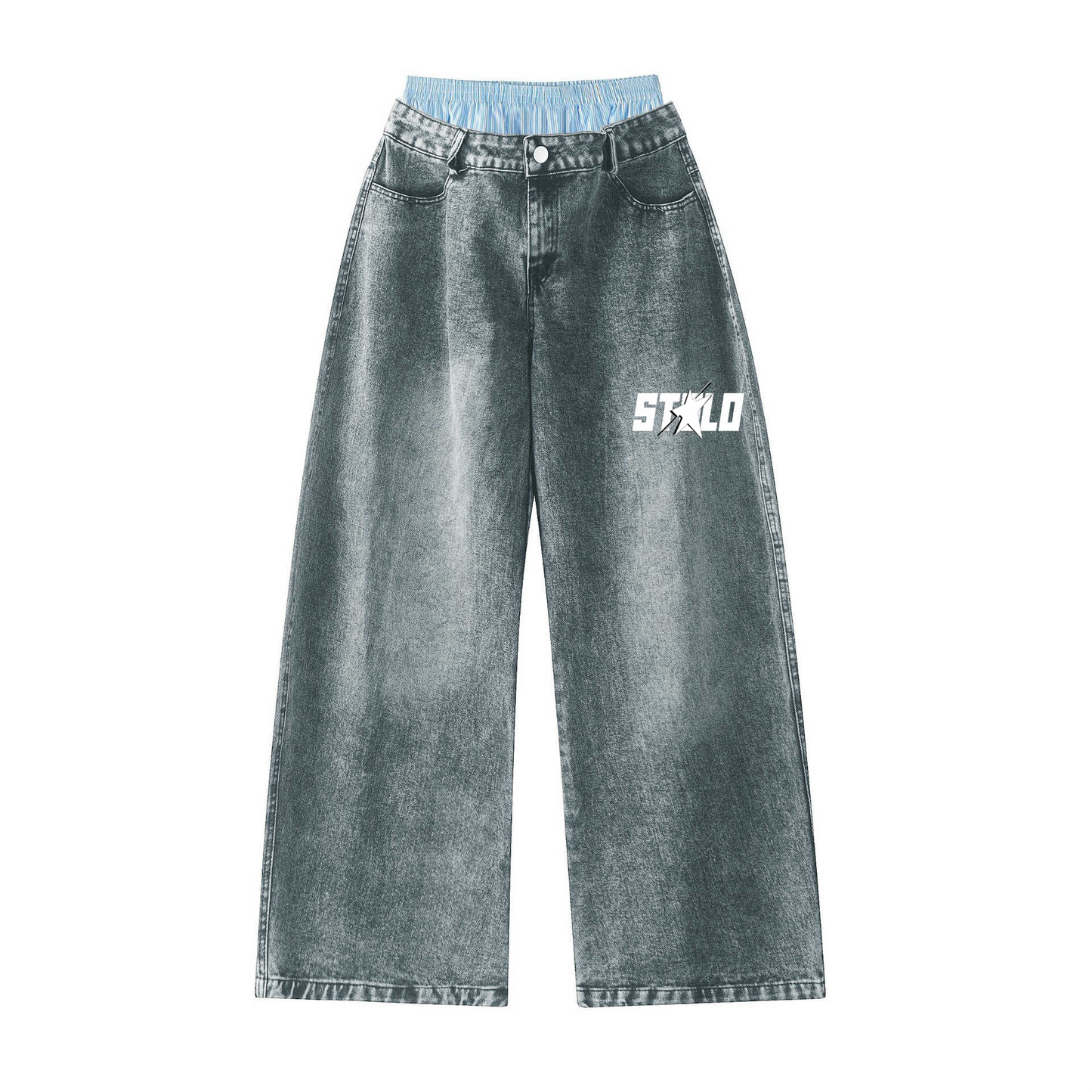 Stolo Clothing Co STARCHILD Unisex Double Waist Wide Leg Jeans