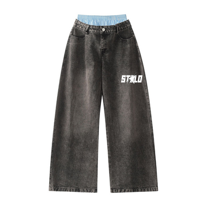 Stolo Clothing Co STARCHILD Unisex Double Waist Wide Leg Jeans