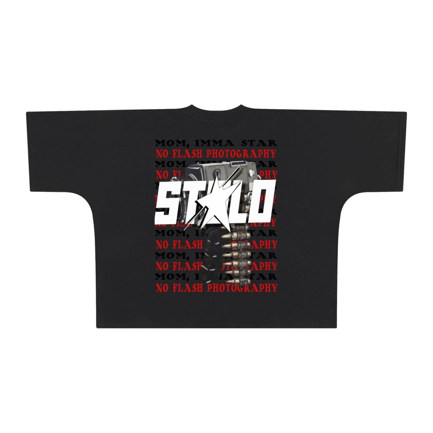 Stolo Clothing Co NO FLASH PHOTOGRAPHY Oversized Boxy Tee