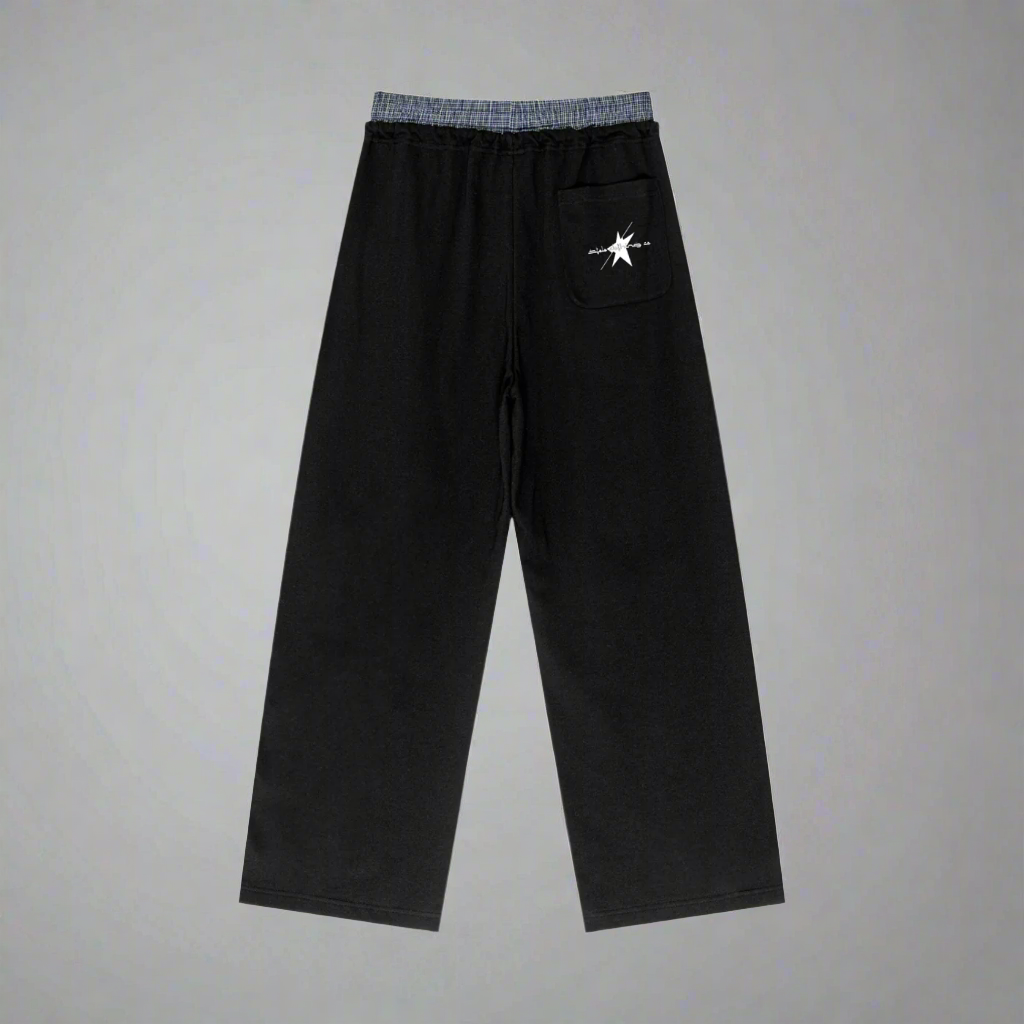 double waist band,boxer waistband,unisex,baggy joggers,sweatpants