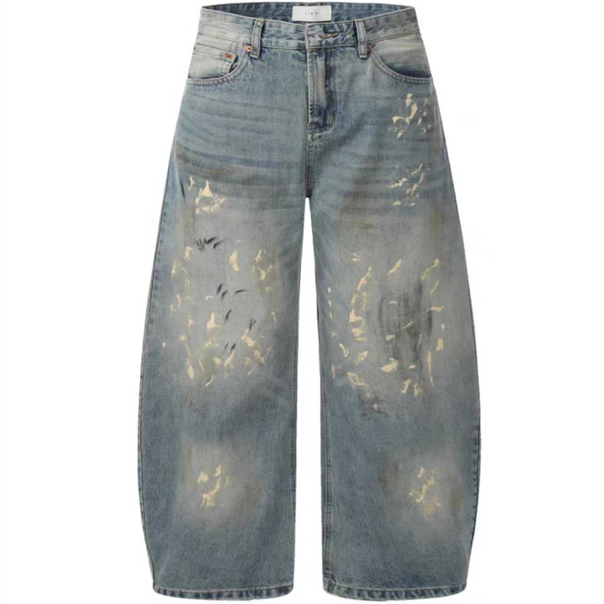 Stolo Clothing Co Essentials Hand-Painted Baggy Jeans