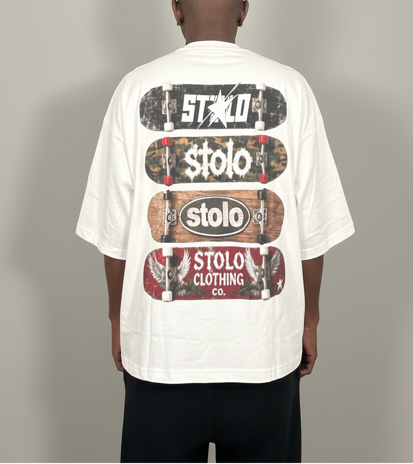 Stolo Clothing Co STOLO SKATE Oversized Drop Shoulder Tee