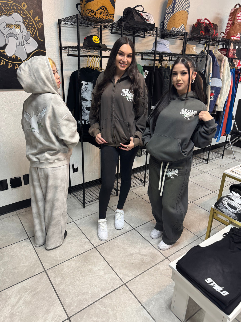 Limited Edition Stolo Clothing Co Birdies Hand-Frayed Pure Cotton Double Zip Up Hoodie