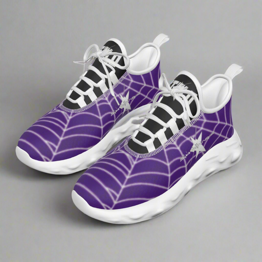 Stolo Clothing Co WEB LIFE STEPPERS Light Active Shoes  [ PURPLE ]