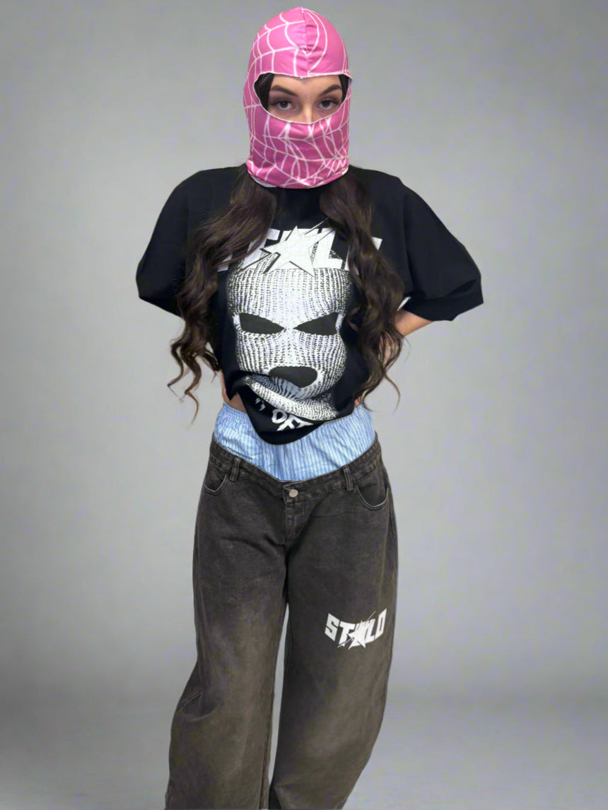 Stolo Clothing Co STARCHILD  Hand Faded Baggy Jeans With Boxer Waistband (Unisex)