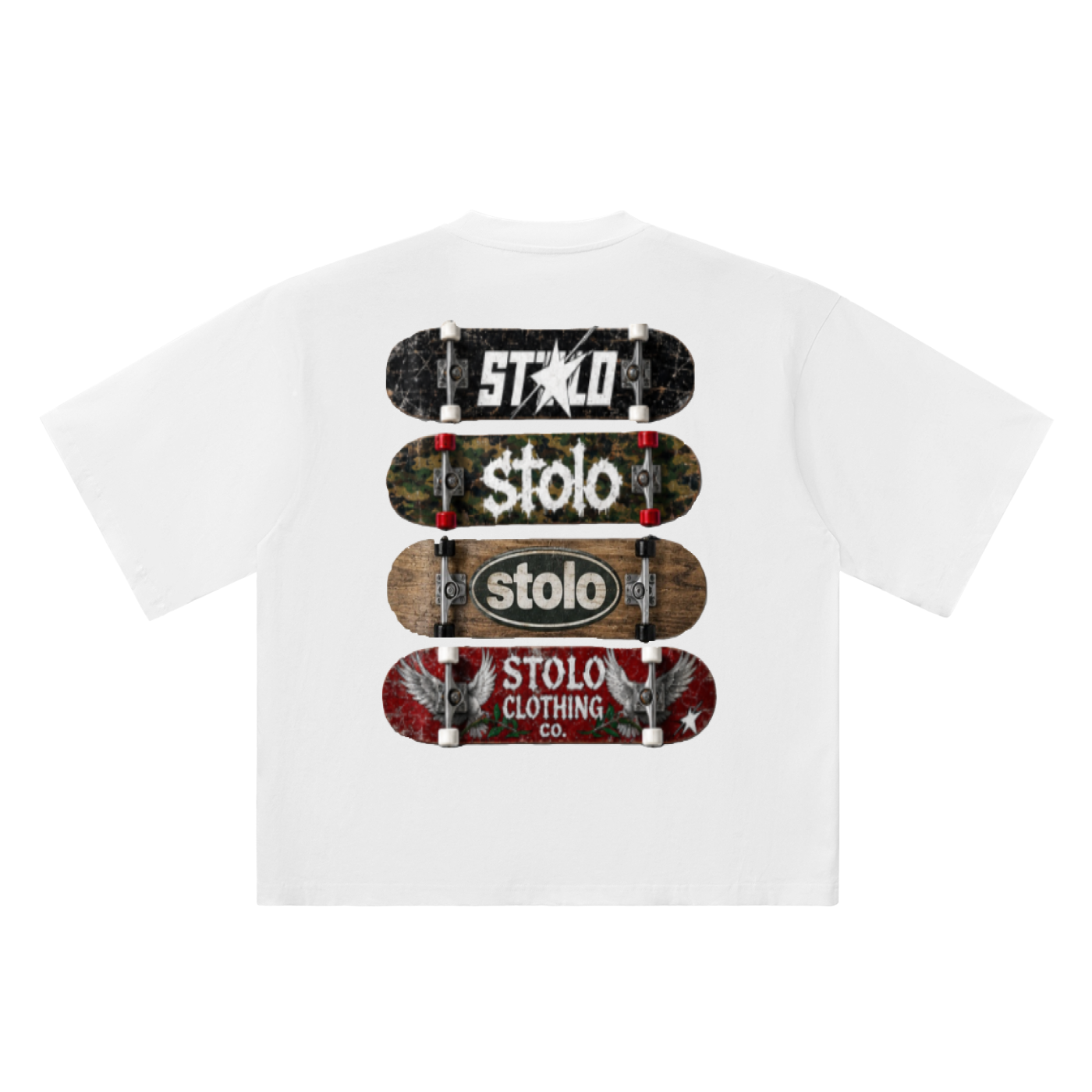 Stolo Clothing Co STOLO SKATE Oversized Drop Shoulder Tee