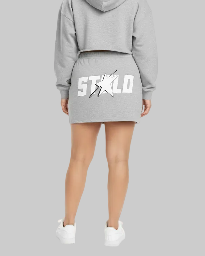 Stolo Clothing Co STARCHILD Back Print Hip Huggin Drawstring Skirt