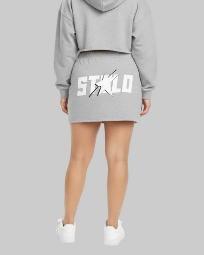 Stolo Clothing Co STARCHILD Back Print Hip Huggin Drawstring Skirt