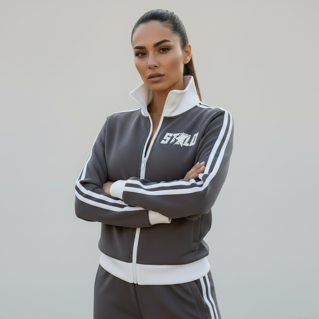 Stolo Clothing Co STARCHILD Fleece Cropped Track Jacket