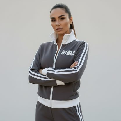 Stolo Clothing Co STARCHILD Fleece Cropped Track Jacket