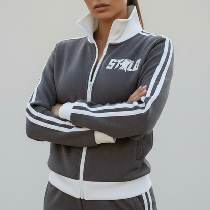 Stolo Clothing Co STARCHILD Fleece Cropped Track Jacket