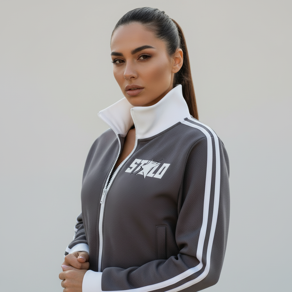 Stolo Clothing Co STARCHILD Fleece Cropped Track Jacket