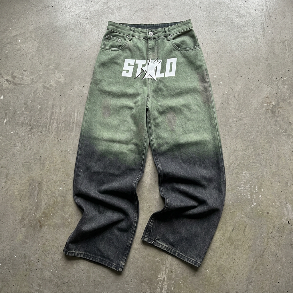 7 Aurora Green Jeans floor preview